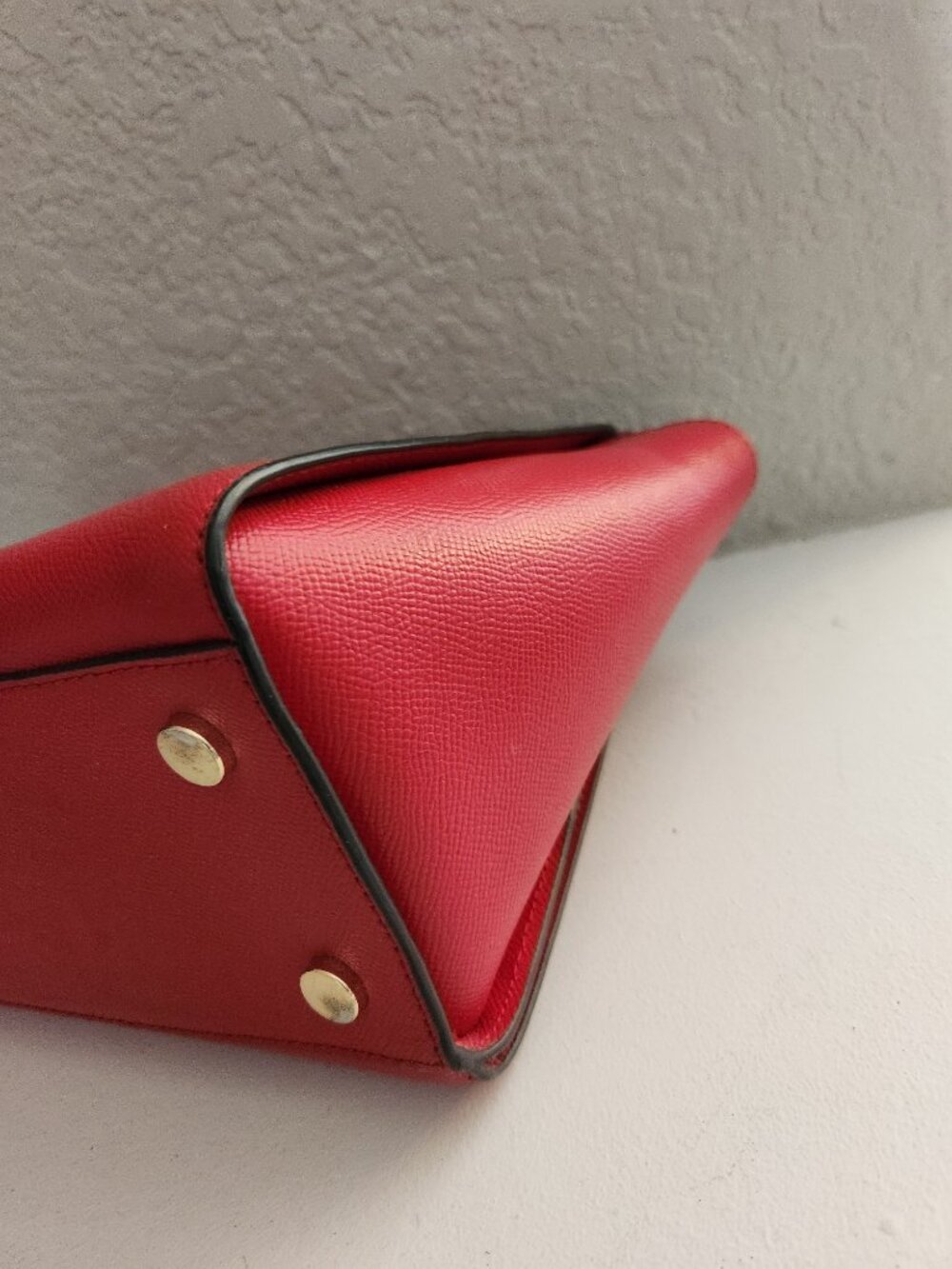 Like New Michael Kors Sylvia Red Leather Shoulder Bag & Wallet - Picture 7 of 16